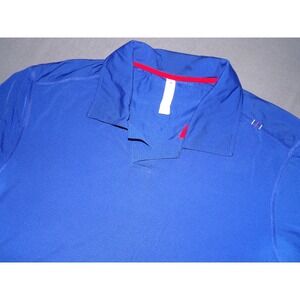 Lululemon Short Sleeved Blue Open Collar Performance Polo Golf Shirt Men's Large